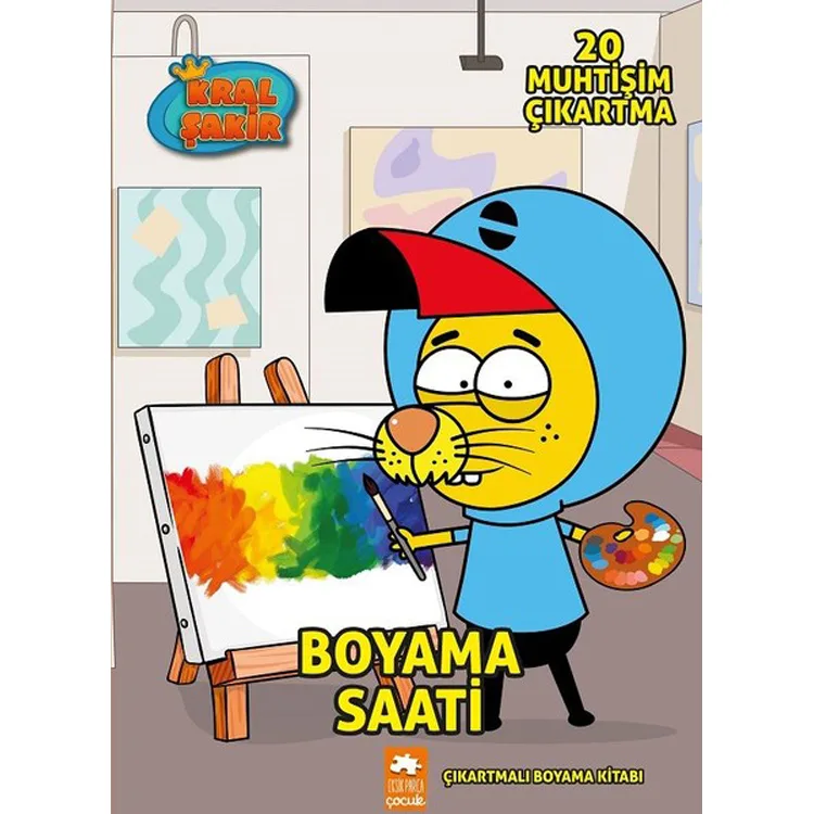 KRAL ŞAKİR BOYAMA SAATİ - ÇIKARTMALI BOYAMA KİTABI