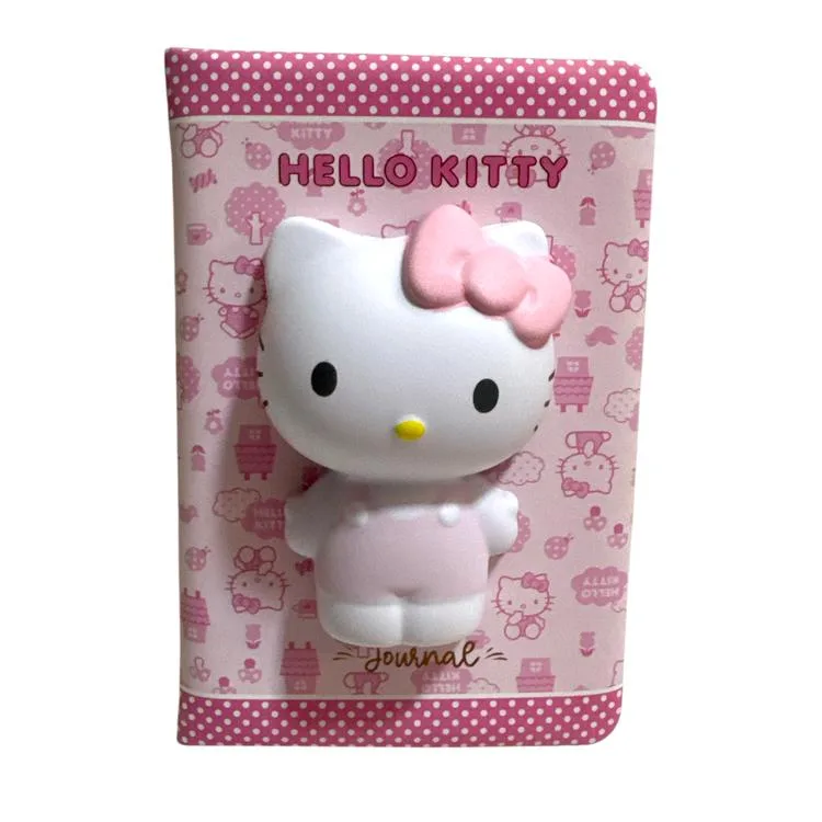 VICTORIA'S JOURNALS 525-2081 HELLO KITTY A6 192 SAYFA 100 GR. RENKLİ SAYFALI SQUISHY GÜNLÜK/ NOT DEFTERİ