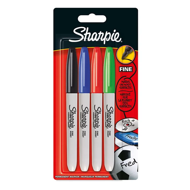 SHARPİE FINE PERMANENT MARKER STANDART RENKLER 4'LÜ SET