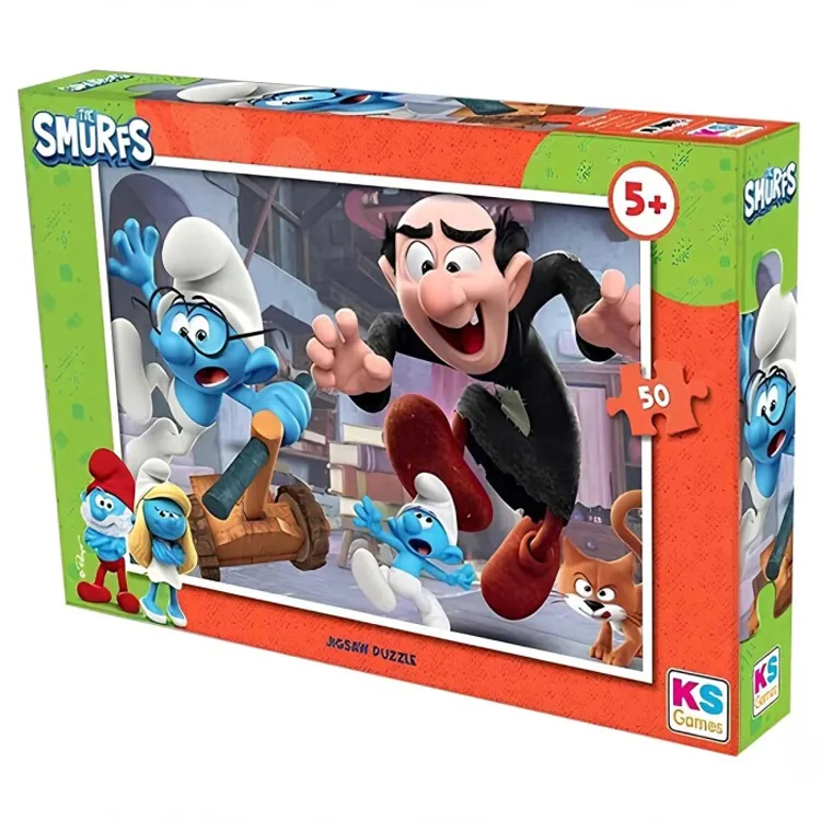KS GAMES SMR 709 THE SMURFS 48x34cm PUZZLE/YAPBOZ 50'Lİ 5+