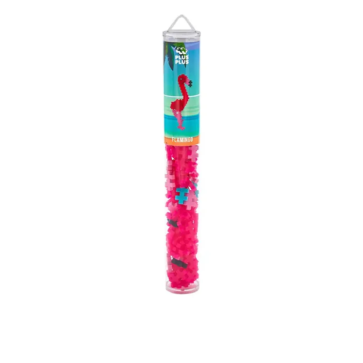 PLUS-PLUS 4242 FLAMINGO MİNİ MİX BLOK PUZZLE YAPI SETİ 100 PARÇA TÜP