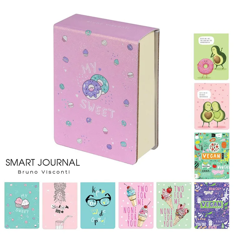 BRUNO VISCONTI SMART JOURNAL A7 250 SAYFA DESENLİ SERT KAPAK BLOKNOT 3-558