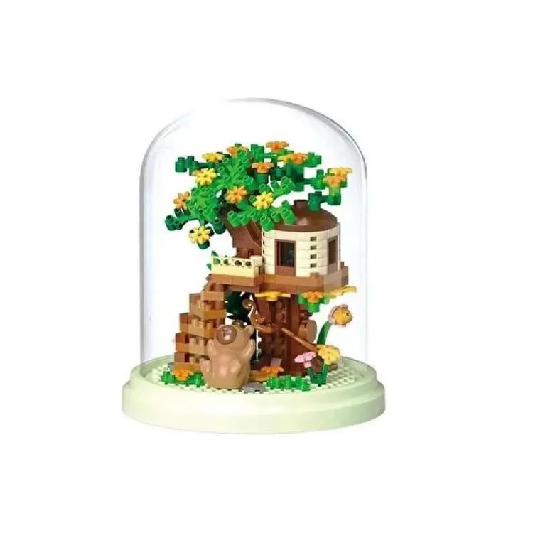 VAGONLIFE PANLOS P2595 CAPYBARA AĞAÇ EV 234 PARÇA BLOCK OYUNCAK 6+