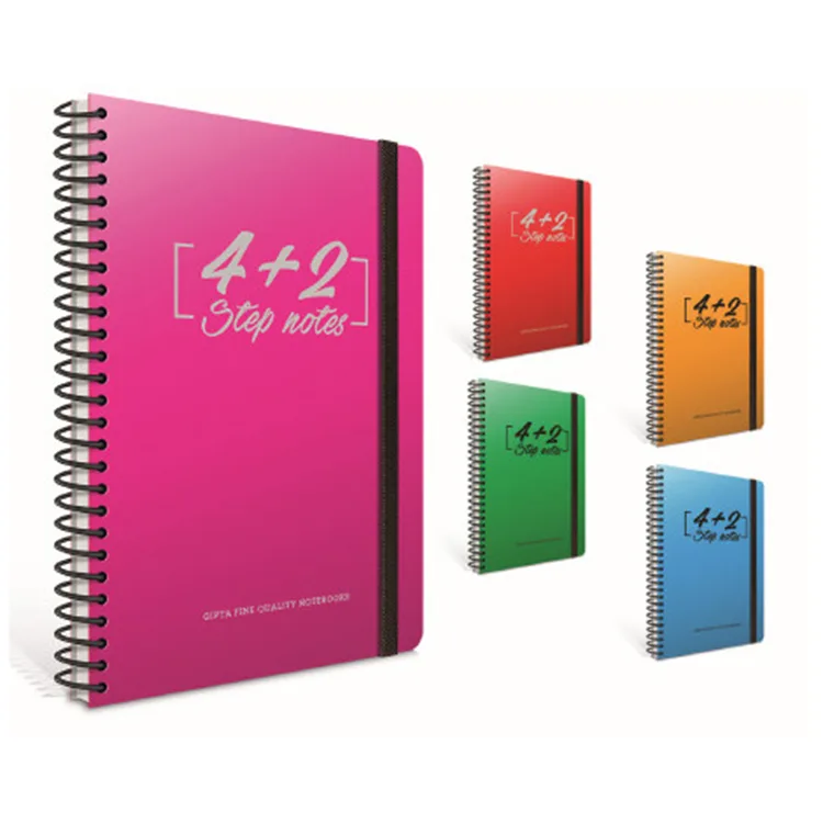 GIPTA STEP PLASTİK SPİRALLİ 4+2 17x24 SEPERATÖRLÜ 150YP. DEFTER