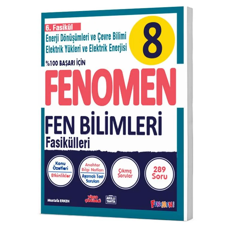 FENOMEN 8. SINIF FEN BİLİMLERİ 6. FASİKÜL - ENERJİ DÖNÜŞÜMLERİ VE ÇEVRE BİLİMİ