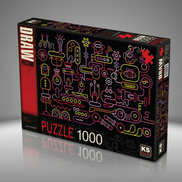 KS GAMES 20518 ROBOT WORKSHOP 68x48cm YAPBOZ/PUZZLE 1000 PARÇA