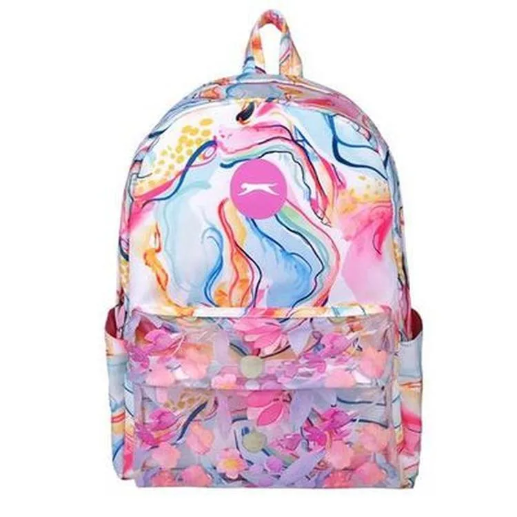 ME SLAZENGER 24040 PVC DETAYLI FLOWERS SIRT ÇANTASI RENKLİ ÇİÇEKLİ