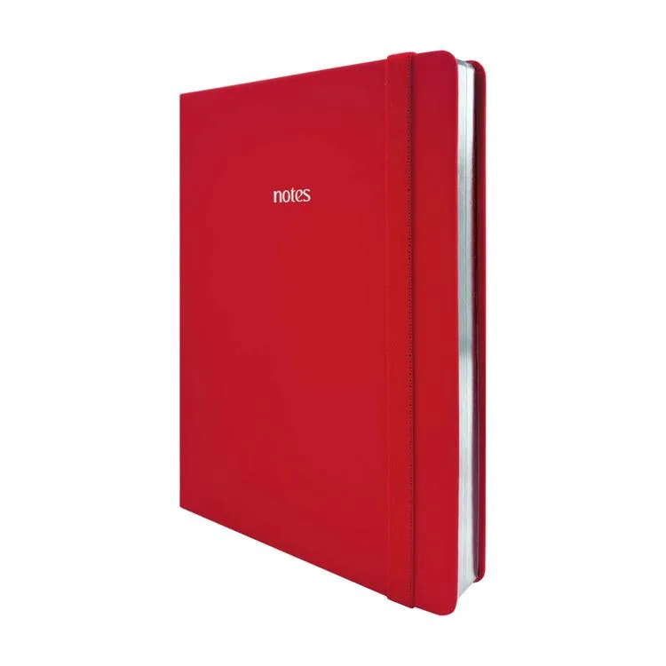 VICTORIA'S JOURNALS 1659 BUJO VEGAN DERİ 14X21 160gr.96YP. ÇİZGİLİ DEFTER KIRMIZI