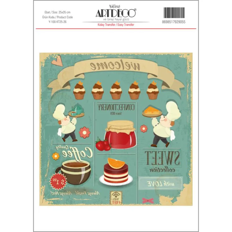 ARTDECO KOLAY TRANSFER 25X35CM DESEN NO:26