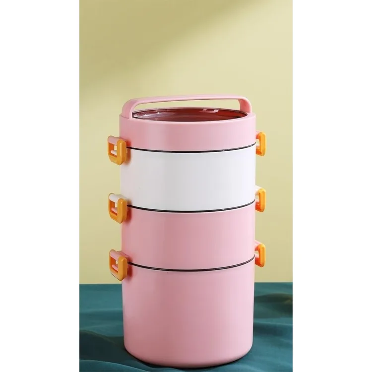 VAGONLİFE PASLANMAZ ÇELİK ÜÇ KATLI YEMEK KABI - LUNCH BOX XC-545 1800 ML