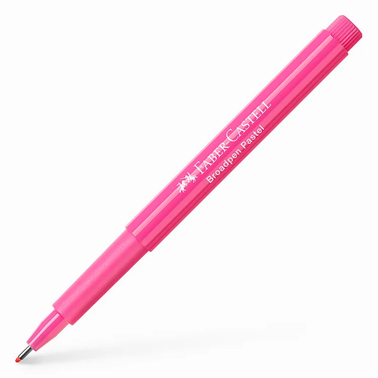 FABER CASTELL 1554 BROADPEN 0.8mm. KEÇE UÇLU KALEM PASTEL PEMBE