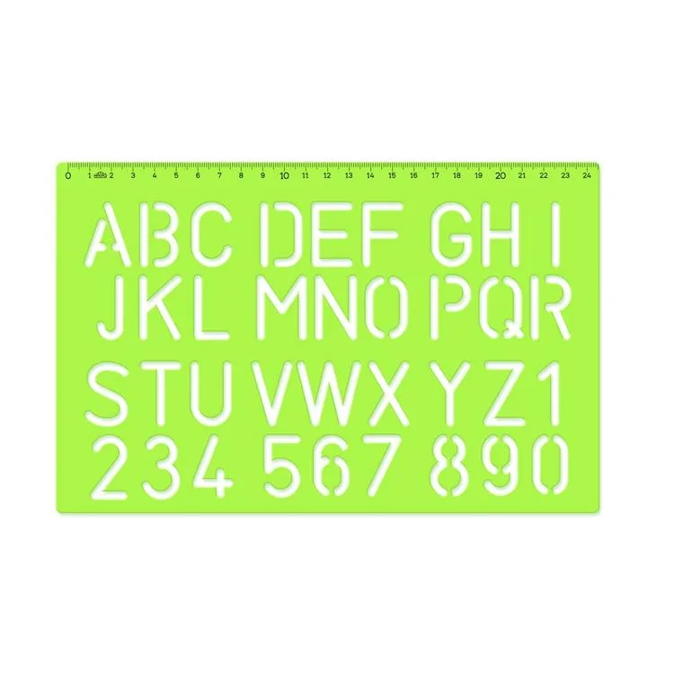 HATAS 02259 BÜYÜK HARF YAZI ŞABLONU 30mm - TEKLİ