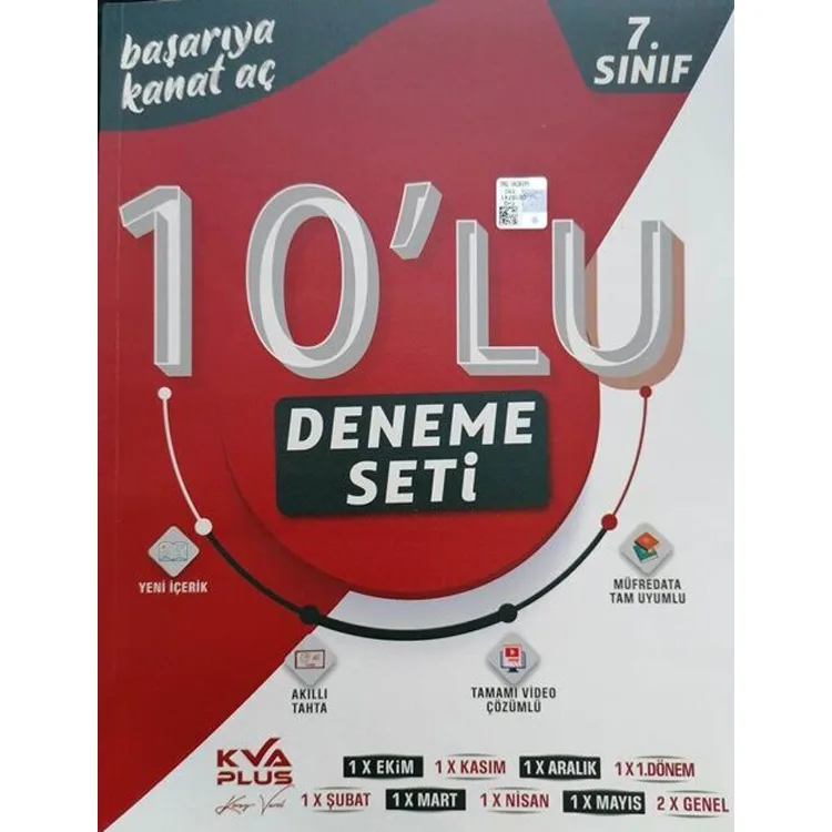 KORAY VAROL AKADEMİ 7. SINIF TÜM DERSLER 10'LU DENEME SETİ