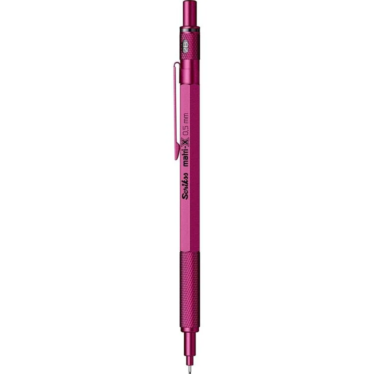 SCRIKSS MATRI-X VERSATİL KALEM 0.5 ŞEFFAF AMBALAJ METALİK PEMBE