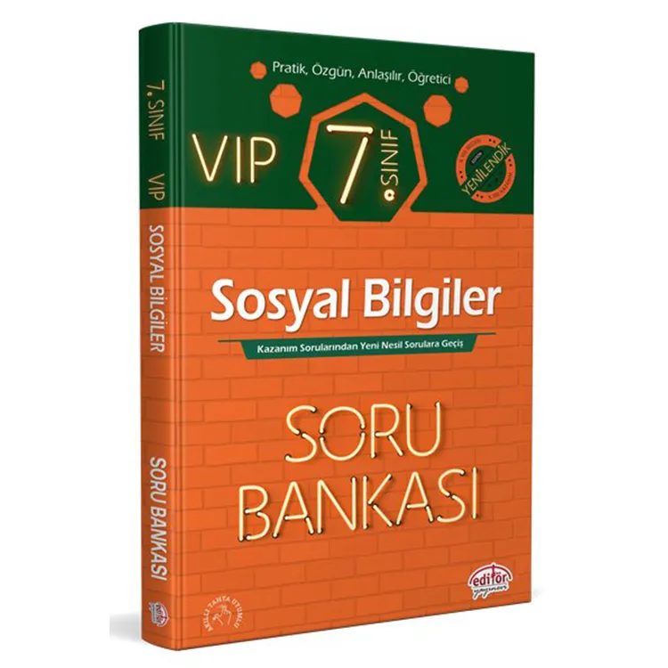 EDİTÖR 7.SINIF VIP SOSYAL BİLGİLER SORU BANKASI - 2025 MÜFREDAT