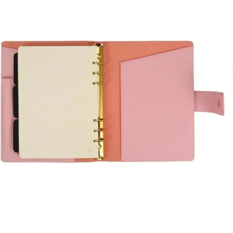 VICTORIA'S JOURNALS 124-1129 14.8x21cm SMYTH ORGANISER HAFTALIK TARİHSİZ AJANDA - PEMBE