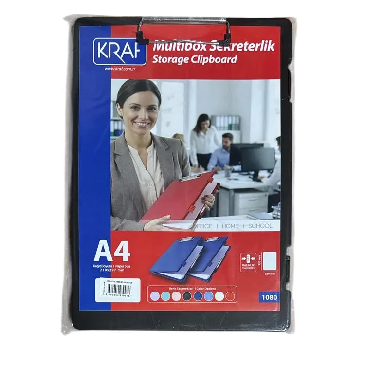 KRAF 1080 MULTIBOX SEKRETERLİK SAKLAMA BÖLMELİ A4 - SİYAH