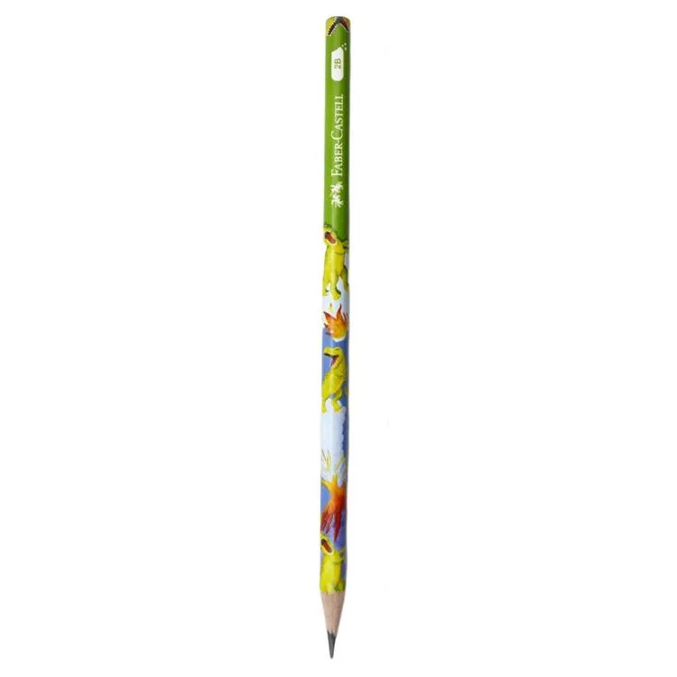 FABER CASTELL DİNO YUVARLAK KURŞUN KALEM 2B 5244000076 - TEKLİ