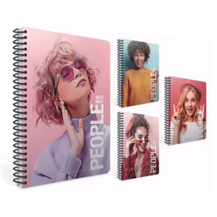 GIPTA PEOPLE SPİRALLİ SERT KAPAK 17x24 120YP. ÇİZGİLİ DEFTER