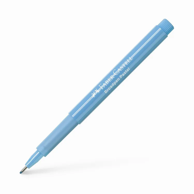 FABER CASTELL 1554 BROADPEN 0.8mm. KEÇE UÇLU KALEM PASTEL AÇIK MAVİ