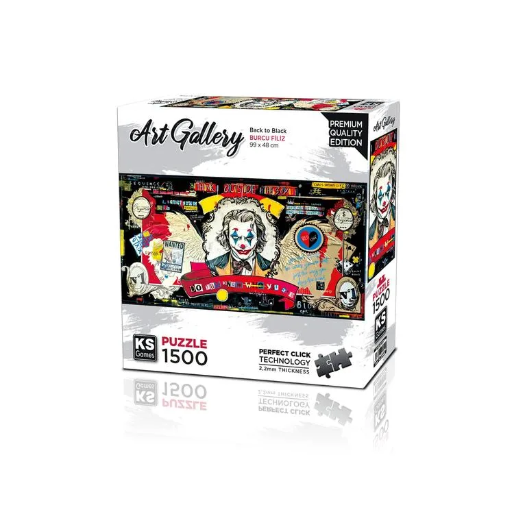 KS GAMES 17004 BACK TO BLACK 99x48cm YAPBOZ/PUZZLE 1500 PARÇA
