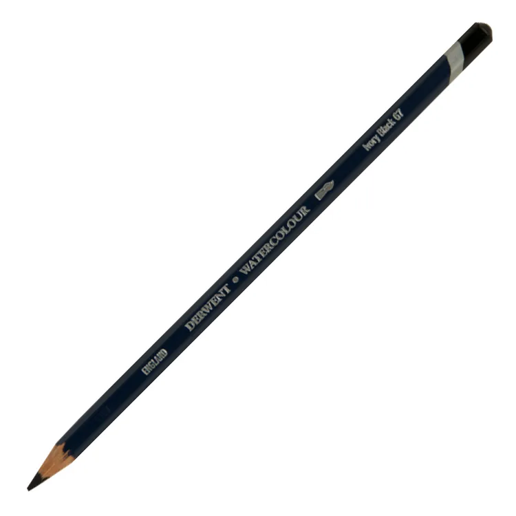 DERWENT NEW WATERCOLOUR PENCIL- SULUBOYA KALEMİ- IVORY BLACK 67