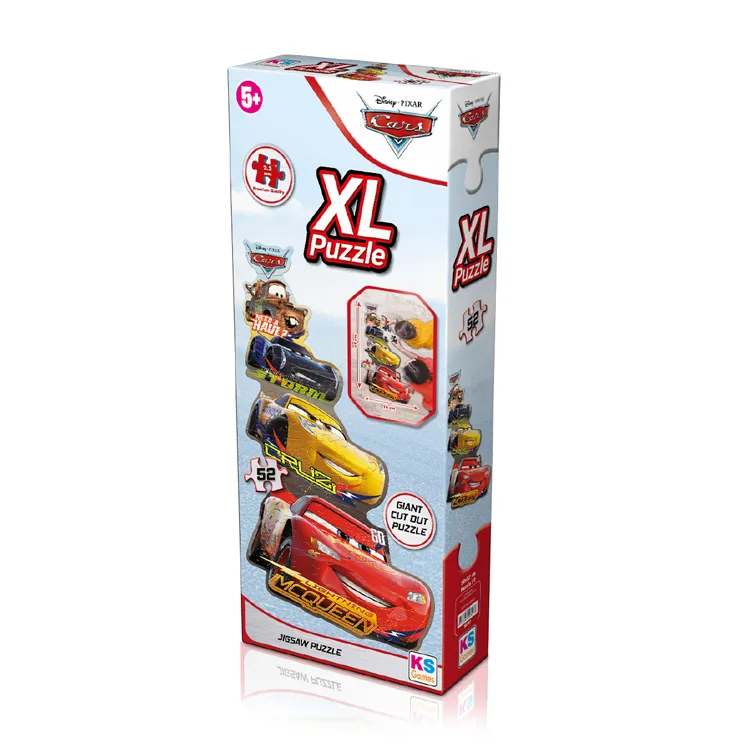 KS GAMES CR10307 DISNEY PIXER CARS 50x87cm XL YAPBOZ/PUZZLE 52 PARÇA 3YAŞ