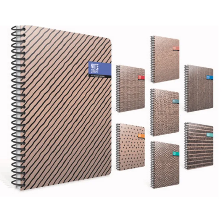 GIPTA NOTE CRAFT SPİRALLİ SERT KAPAK 17x24 120YP. KARELİ DEFTER