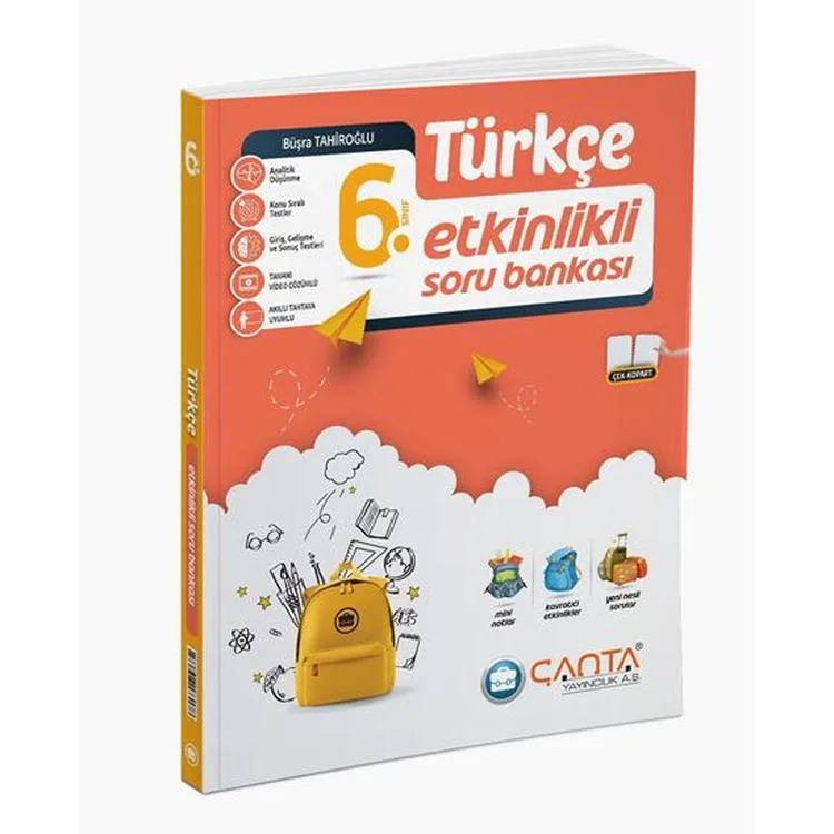 ÇANTA 6. SINIF TÜRKÇE ETKİNLİKLİ SORU BANKASI - 2024