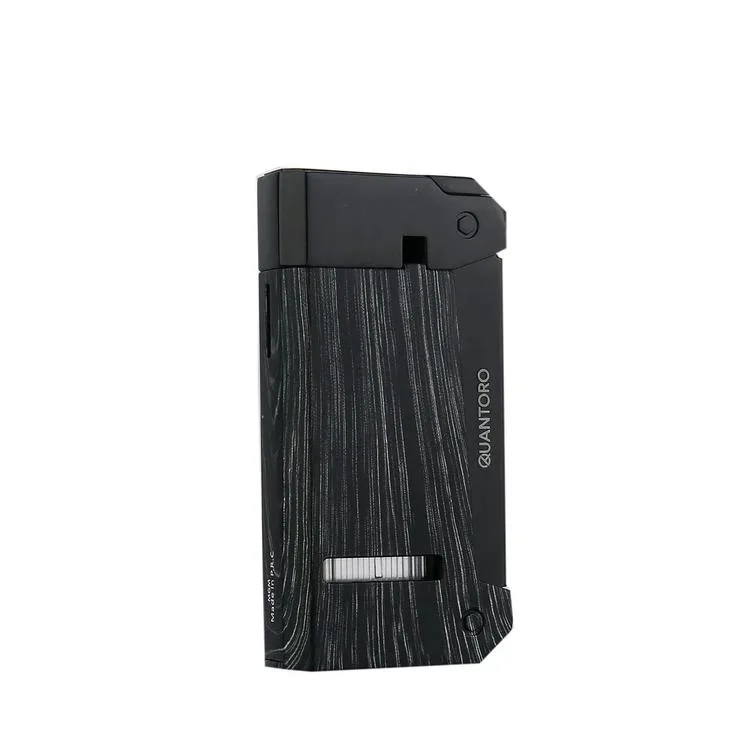 QUANTORO MGM04-20 DELİCİLİ TEK TORCH – JET ALEV ÇAKMAK – SİYAH AHŞAP