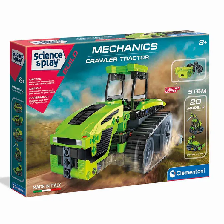 CLEMENTONI 75064 MEKANİK LABORATUVARI CRAWLER FARMING TRAKTÖR