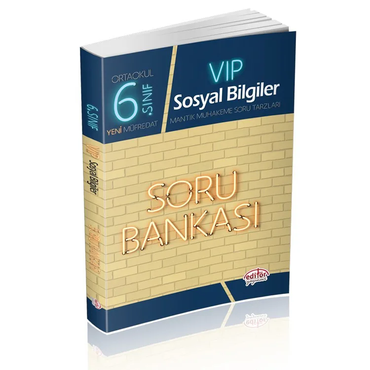 EDİTÖR 6. SINIF VİP SOSYAL BİLGİLER SORU BANKASI - 2023