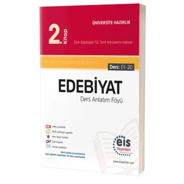 EİS YKS EDEBİYAT DERS ANLATIM FÖYÜ 2. KİTAP