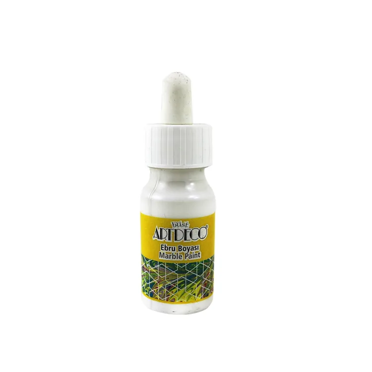 LİSANS ARTDECO EBRU BOYASI 30ML BEYAZ