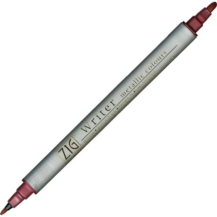 ZIG DAVETİYE KALEMİ METALİK KIRMIZI 8000-126