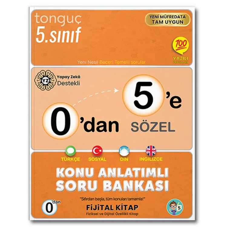 TONGUÇ 0'DAN 5'E SÖZEL KONU ANLATIMLI SORU BANKASI