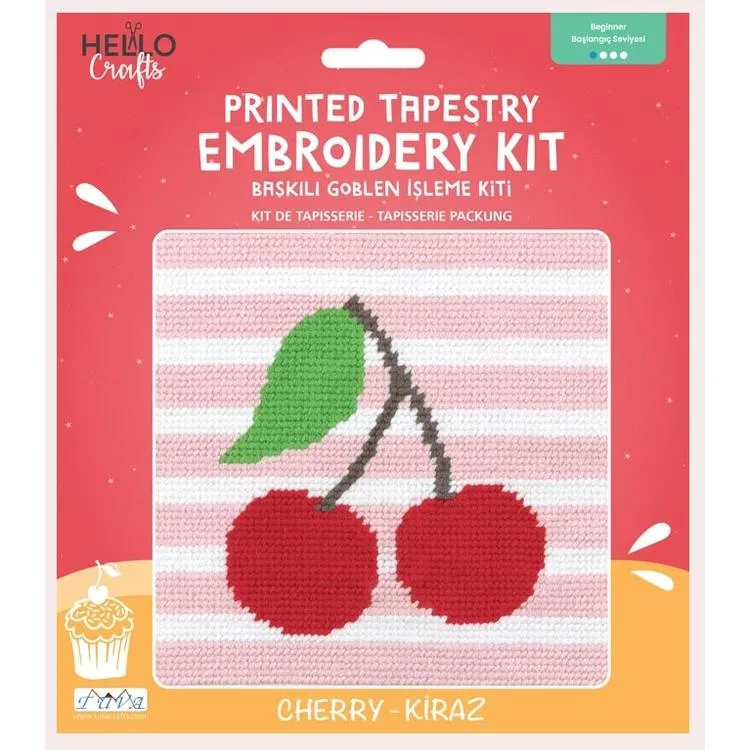 HELLO CRAFTS HC504 BASKILI GOBLEN KİTİ - KİRAZ