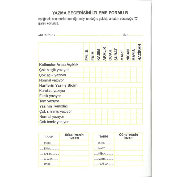 YUVA 1.SINIF DİK TEMEL HARFLERLE GÜZEL YAZI DEFTERİ STANDART ÇİZGİLİ