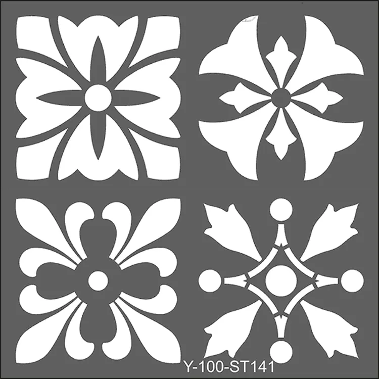 ARTDECO STENCİL 30X30CM DÖRTLÜ TALAVERA-2 141