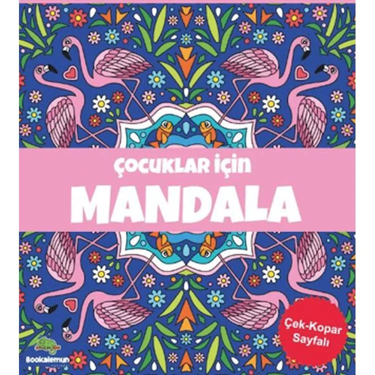 ÇOCUKLAR İÇİN MANDALA BOYAMA KİTABI - LACİVERT