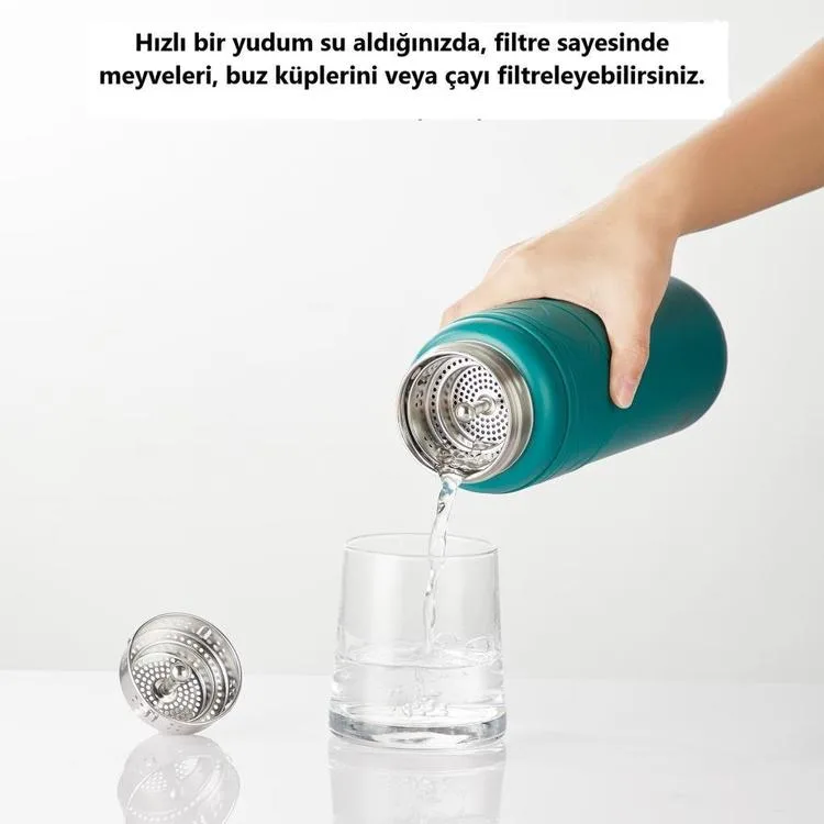 VAGONLİFE T2022 TKK PASLANMAZ ÇELİK TERMOS 500 ML YEŞİL (TEA)