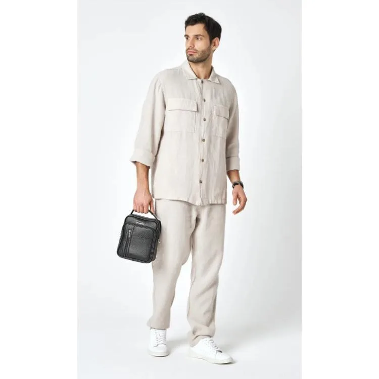 PIERRE CARDIN 01PC001423-S AYARLANABİLİR ASKILI EL TUTMA SAPLI SUNİ DERİ PORTFÖY ÇANTASI SİYAH