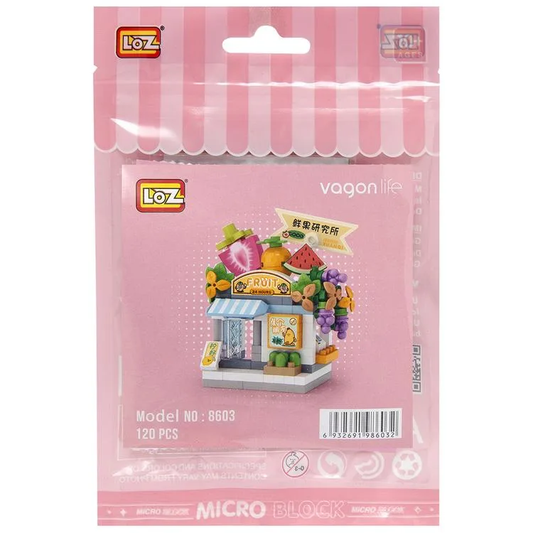 VAGONLIFE LOZ 8603 MİKRO BLOK MEYVE DÜKKANI 120 PARÇA