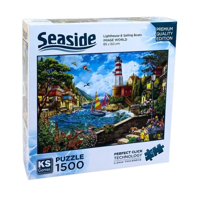KS GAMES 22040 LIGHTHOUSE & SAILING 85x60cm YAPBOZ/PUZZLE 1500 PARÇA