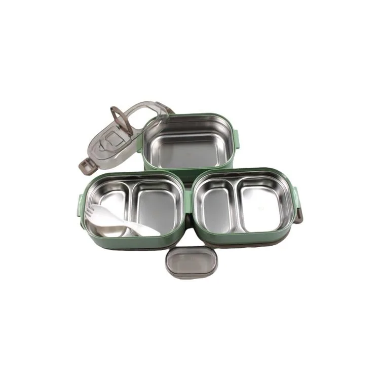 VAGONLİFE PASLANMAZ ÇELİK ÜÇ KATLI YEMEK KABI - LUNCH BOX XC-7083 1450 ML