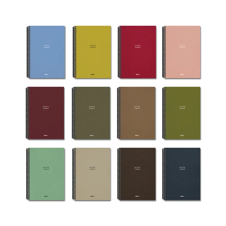 PAPİRÜS NOTE CASE SERT KAPAK SPİRALLİ 16X23 120YP. KARELİ DEFTER