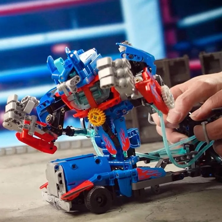 SUNMAN İM. MASTER NO.6860 HİDROLİK SAVAŞ ROBOTU MAVİ LEGO YAPIM SETİ 694 PARÇA 6+
