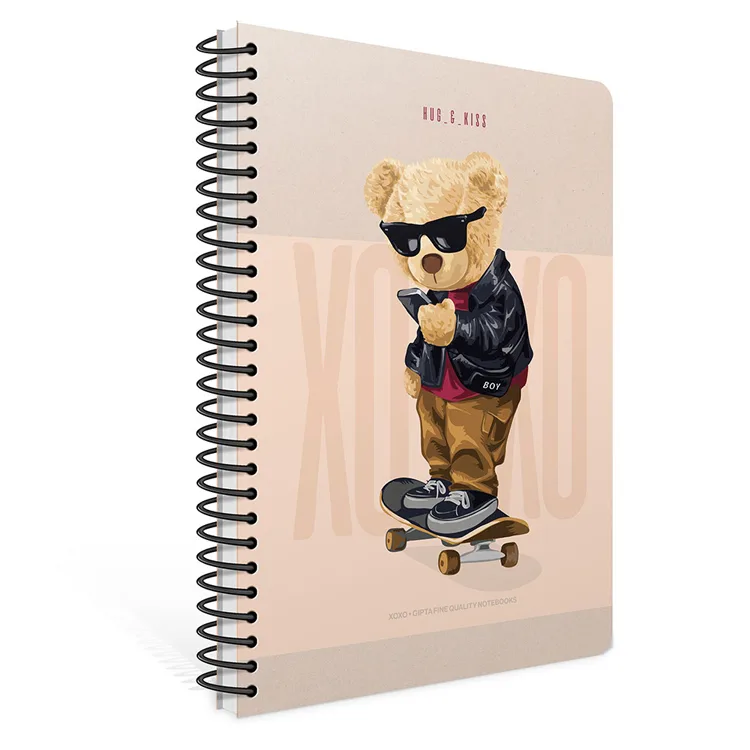 GIPTA XOXO SPİRALLİ SERT KAPAK 17x24 120YP. ÇİZGİLİ DEFTER