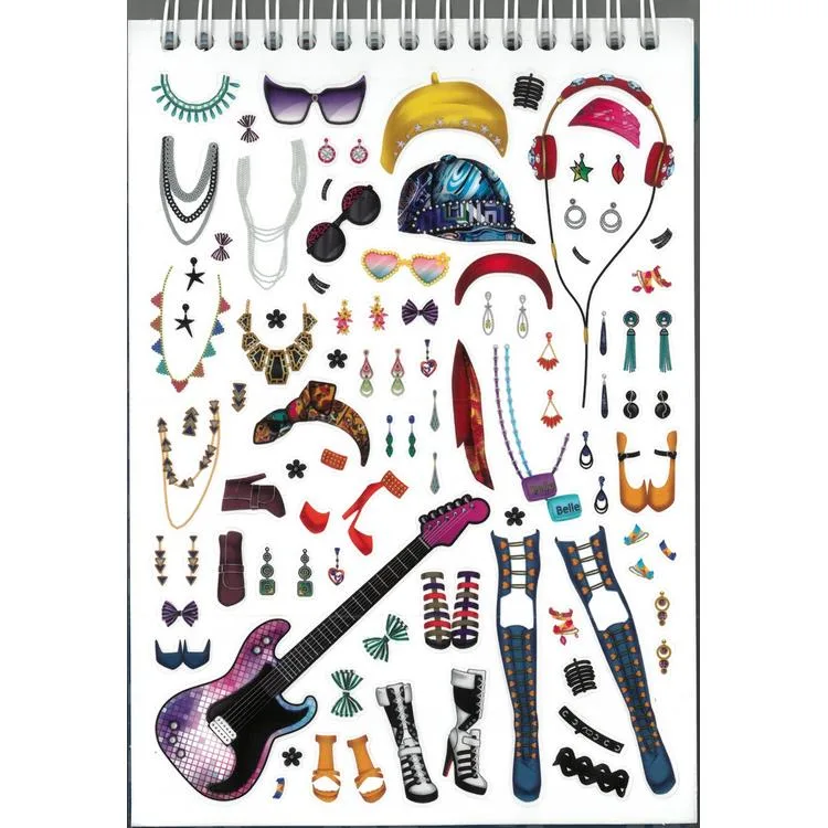 GIPTA STYLE ON K9006 STICKERLI MODA TASARIM DEFTERİ 14X20 SKETCH BOOK