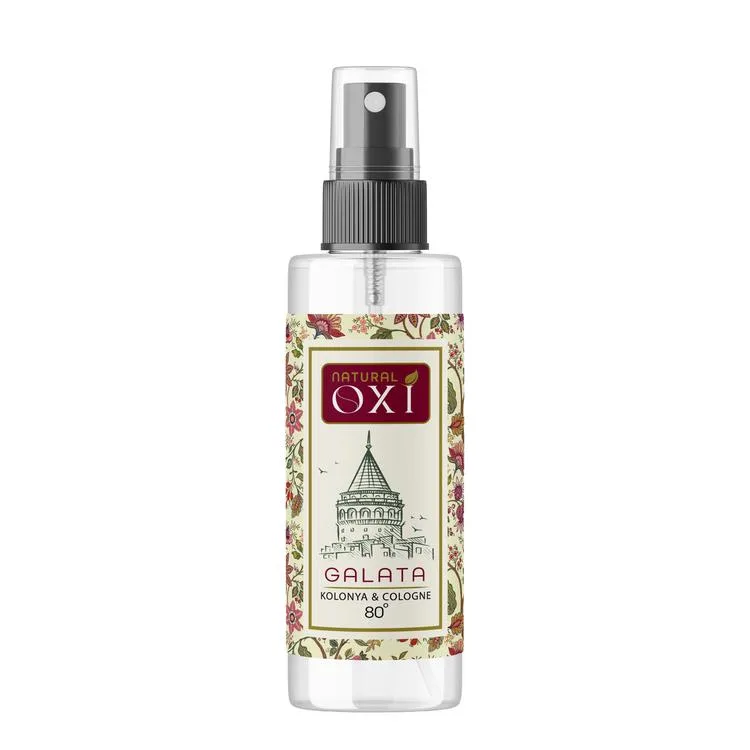 OXİ NATURAL PREMİUM 80° KOLONYA 150ML PET ŞİŞE KUTULU - GALATA